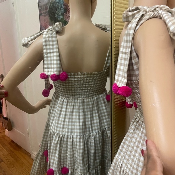 Sundress Beige Textured mini dress - Picture 5 of 11